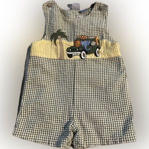 Boys Gingham Romper